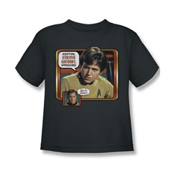 Star Trek - St / Enemy Wessel Little Boys T-Shirt In Charcoal