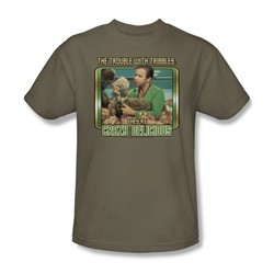 Star Trek - St / Crazy Delicious Adult T-Shirt In Safari Green