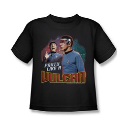 Star Trek - St / Party Like A Vulcan Little Boys T-Shirt In Black