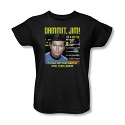 Star Trek - St / All Of The Above Womens T-Shirt In Black