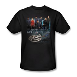Star Trek - St: Enterprise / Enterprise Crew Adult T-Shirt In Black
