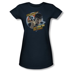 Star Trek - St / Pon Far Juniors T-Shirt In Navy