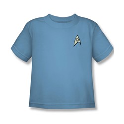 Star Trek - St / Science Uniform Little Boys T-Shirt In Carolina Blue