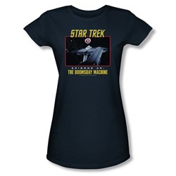Star Trek - St / The Doomsday Machine Juniors T-Shirt In Navy