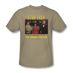 Star Trek - St / The Savage Curtain Adult T-Shirt In Sand