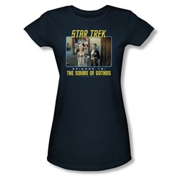 Star Trek - St / The Squire Of Gothos Juniors T-Shirt In Navy
