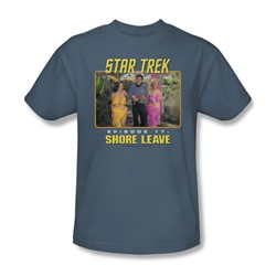 Star Trek - St / Shore Leave Adult T-Shirt In Slate