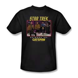 Star Trek - St / Catspaw Adult T-Shirt In Black