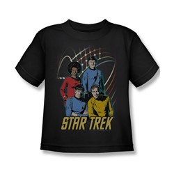 Star Trek - St / Warp Factor 4 Little Boys T-Shirt In Black