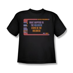 Star Trek - St: Next Gen / Holodeck Secrets Big Boys T-Shirt In Black
