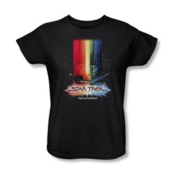 Star Trek - St / Motion Picture Poster Womens T-Shirt In Black
