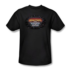 Star Trek - St / Khan Logo Adult T-Shirt In Black