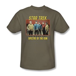 Star Trek - St / Episode 56 Adult T-Shirt In Safari Green