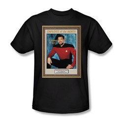 Star Trek - St: Next Gen / Employee Of The Month Adult T-Shirt In Black