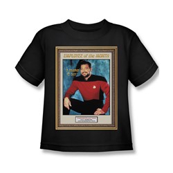 Star Trek - St: Next Gen / Employee Of The Month Little Boys T-Shirt In Black