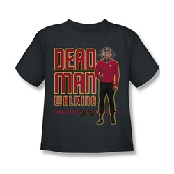 Star Trek - St / Dead Man Walking Little Boys T-Shirt In Charcoal