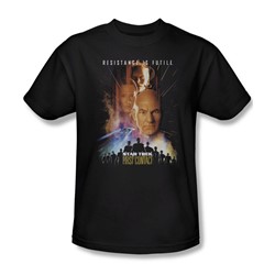 Star Trek - St: Next Gen / First Contact Adult T-Shirt In Black
