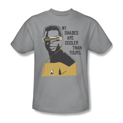 Star Trek - St: Next Gen / Cooler Shades Adult T-Shirt In Silver
