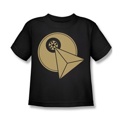 Star Trek - St: Next Gen / Vulcan Logo Little Boys T-Shirt In Black