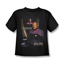 Star Trek - St: Ds9 / Captain Sisko Little Boys T-Shirt In Black