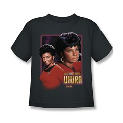 Star Trek - St / Lieutenant Uhura Little Boys T-Shirt In Charcoal
