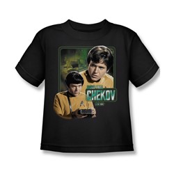 Star Trek - St / Ensign Chekov Little Boys T-Shirt In Black