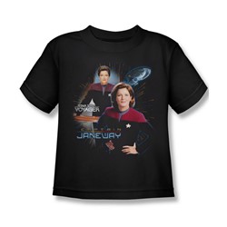 Star Trek - St: Voyager / Captain Janeway Little Boys T-Shirt In Black