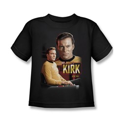 Star Trek - St / Captain Kirk Little Boys T-Shirt In Black