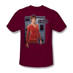 Star Trek - St: Enterprise / T'Pol Adult T-Shirt In Red