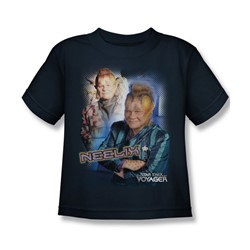 Star Trek - St: Voyager / Neelix Little Boys T-Shirt In Navy