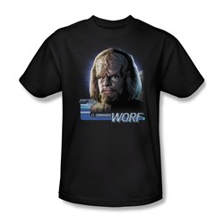 Star Trek - St: Next Gen / Tng Worf Adult T-Shirt In Black