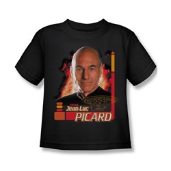 Star Trek - St: Next Gen / Captain Picard Little Boys T-Shirt In Black