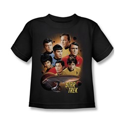 Star Trek - Heart Of The Enterprise Little Boys T-Shirt In Black