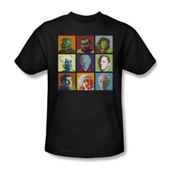 Star Trek - Alien Squares Adult T-Shirt In Black