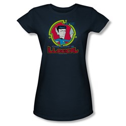 Star Trek - Quogs / Illogical Juniors T-Shirt In Navy