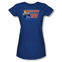 Star Trek - Quogs / Boldly Good Juniors T-Shirt In Royal Blue