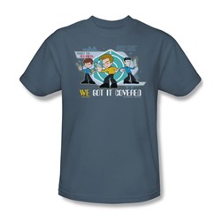 Star Trek - Quogs / We Got It Covered Adult T-Shirt In Slate