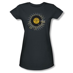 Sun Records - Established Juniors T-Shirt In Charcoal