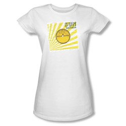 Sun Records - Fourty Five Juniors T-Shirt In White