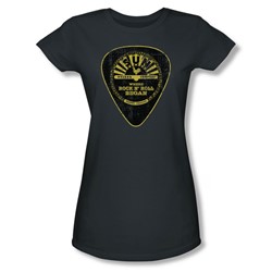 Sun Records - Guitar Pick Juniors T-Shirt In Charcoal