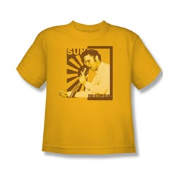 Sun Records - Elvis On The Mic Big Boys T-Shirt In Gold
