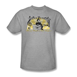 Sun Records - Sun Record Company Adult T-Shirt In Heather
