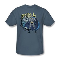 Batman - Joker Case Files Adult T-Shirt In Slate
