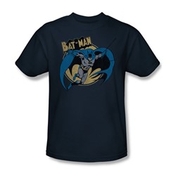 Batman - Through The Night Adult T-Shirt In Navy