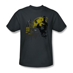 Batman - The Dark City Adult T-Shirt In Charcoal