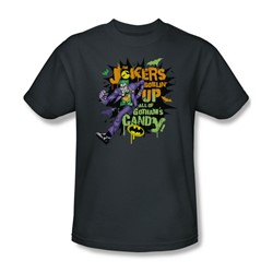 Batman - Goblin' Candy Adult T-Shirt In Charcoal