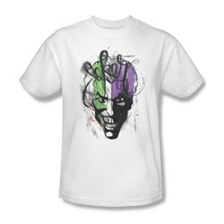Batman - Joker Airbrush Adult T-Shirt In White