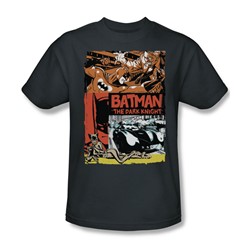 Batman - Old Movie Poster Adult T-Shirt In Charcoal