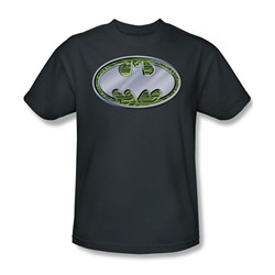Batman - Circuits Logo Adult T-Shirt In Charcoal
