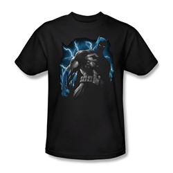 Batman - Gotham Lightning Adult T-Shirt In Black